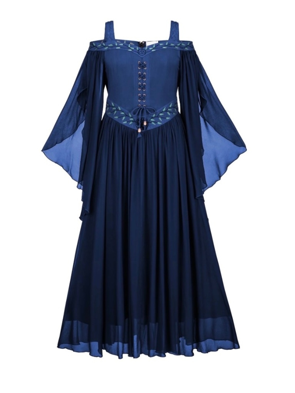 Acacia Maxi Holy Clothing Dress, Navy, Size XL/1X